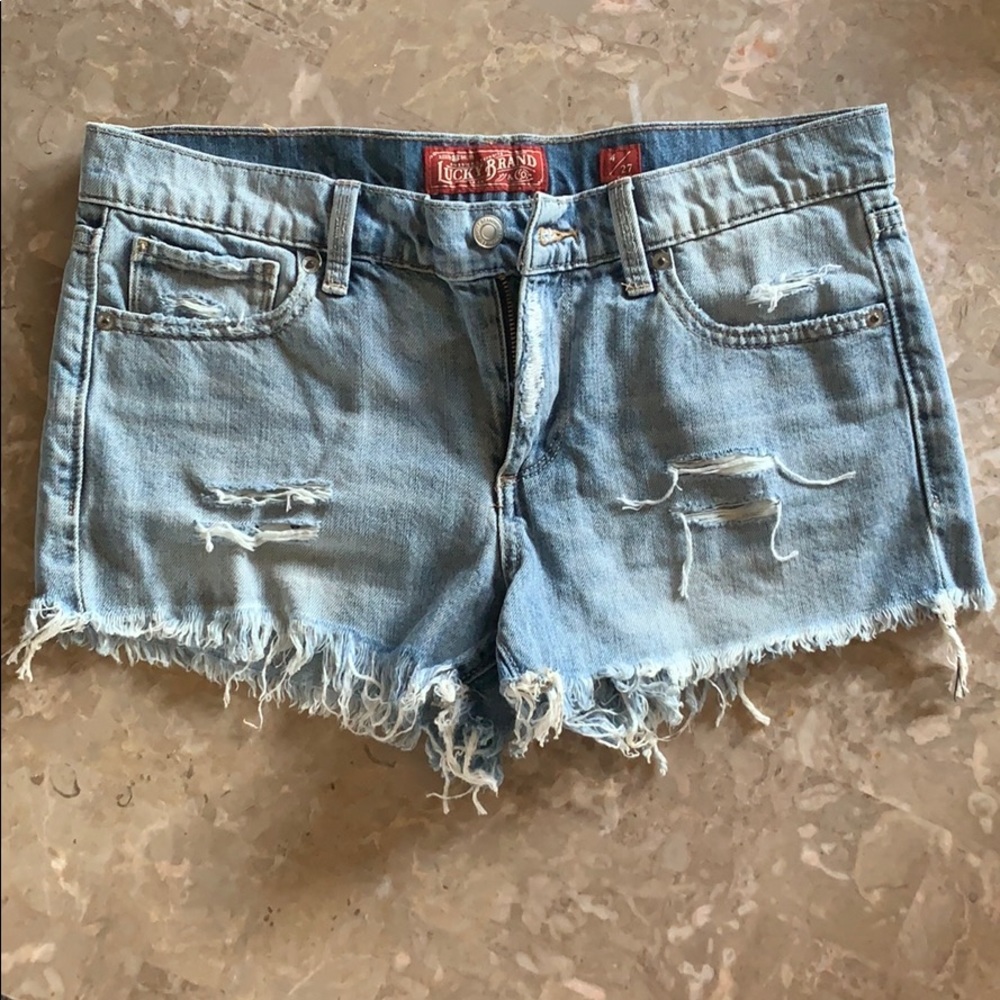 Lucky Brand “the cut off” denim shorts